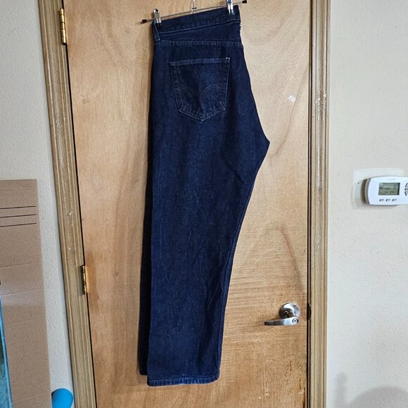 Levis 501 Straight Leg Button Fly Jeans 42x30 (38x30) - Picture 6 of 9